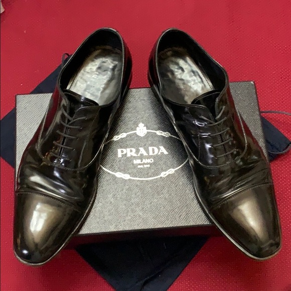 prada derby dress shoes